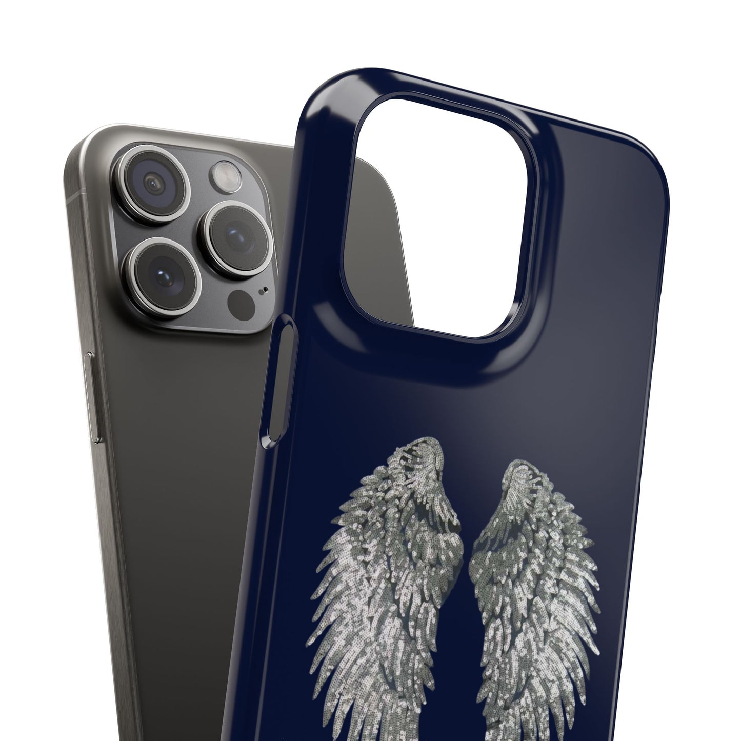 Navy Angel Wings Case