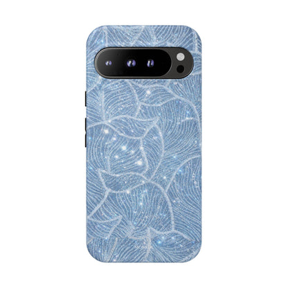 Glacier Blue Floral Tough Case