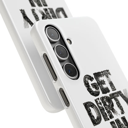 Get Dirty in Paris White Snap Case