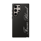 "Forever Blessed" Black Phone Cover