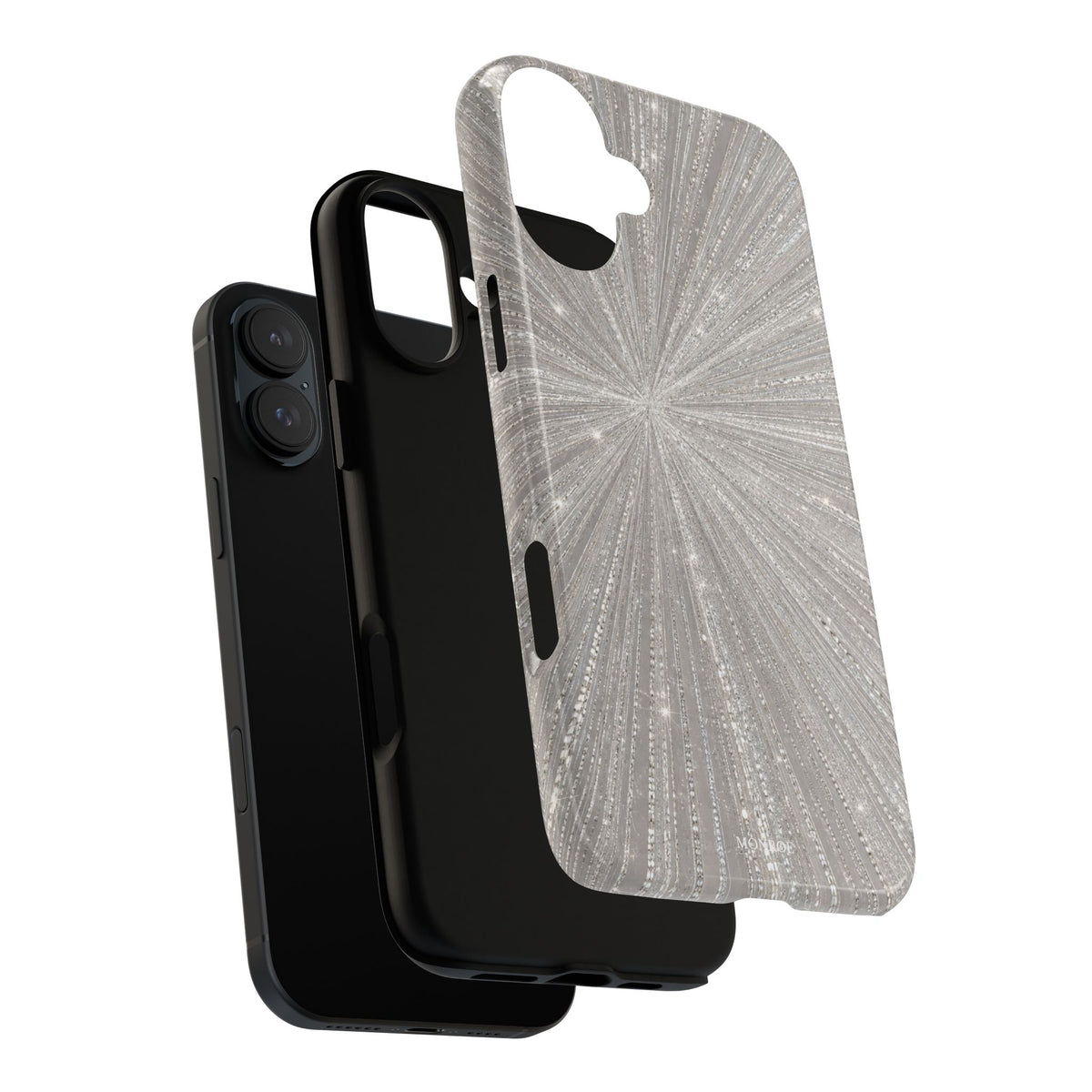 Sparkling Silver Burst Tough Case