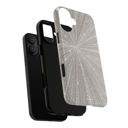 Sparkling Silver Burst Tough Case