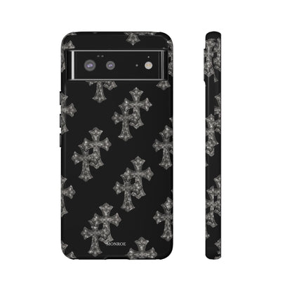 Black Crystal Cross Tough Case