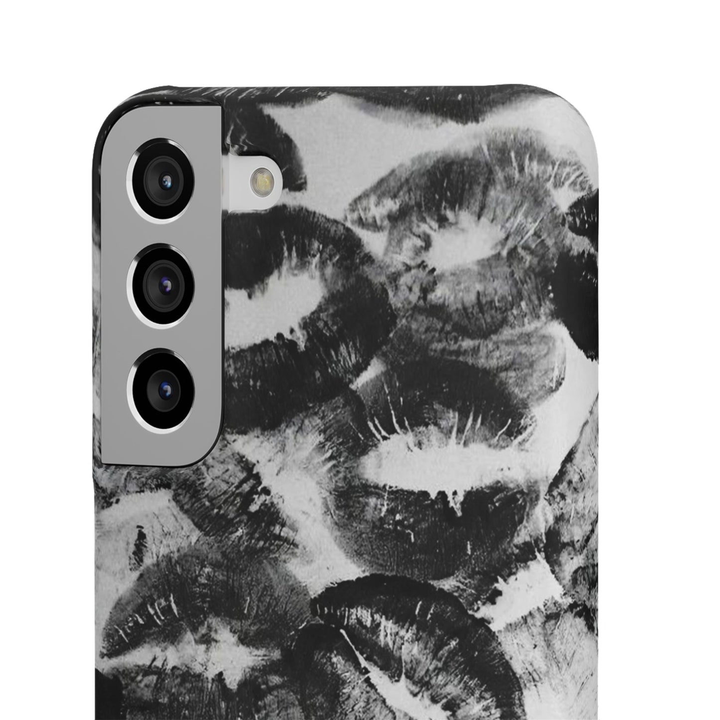 Black & White Kiss Print Case