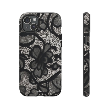 Black Vintage Lace Tough Case