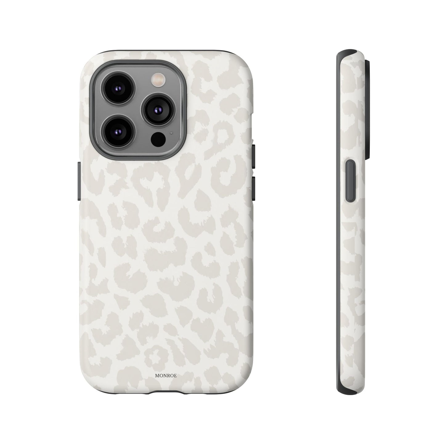 White Leopard Print Tough Case