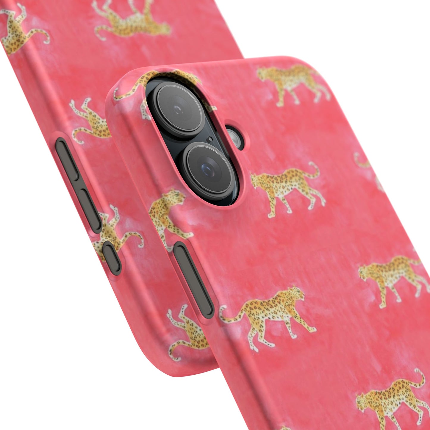Pink Watercolor Leopard Case