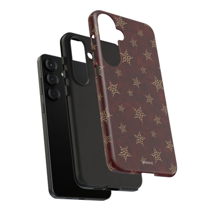 Burgundy Leopard Star Tough Case