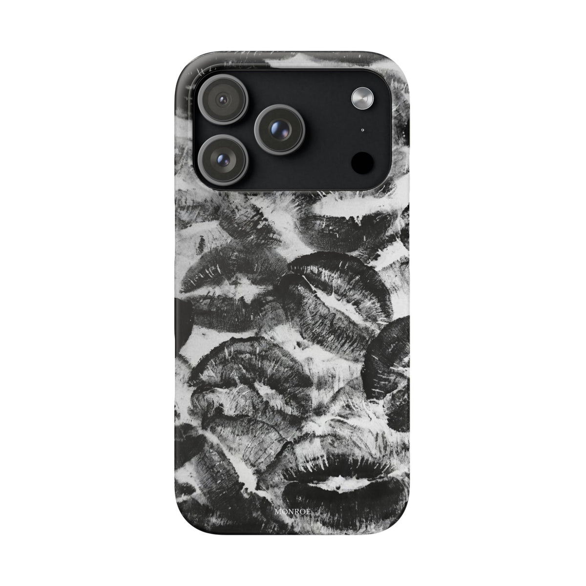 Black & White Kiss Print Case