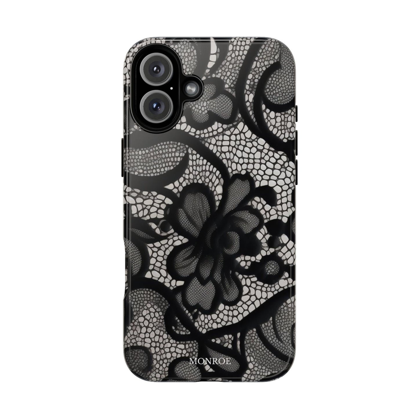 Black Floral Vintage Case