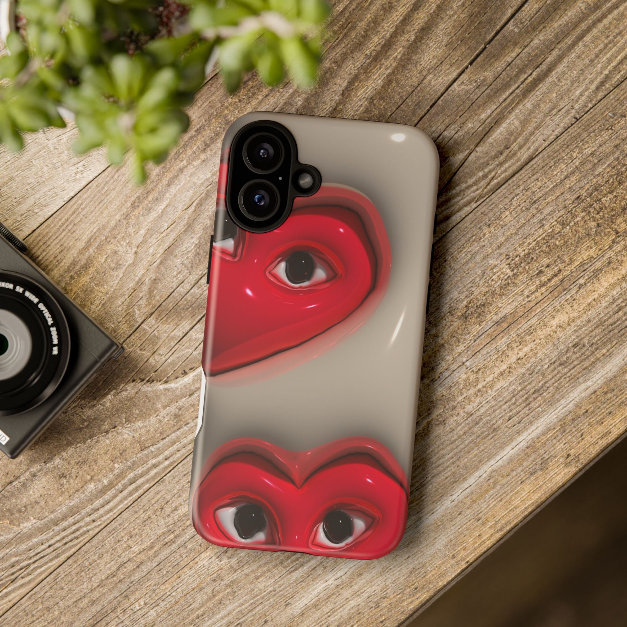 3D Hearts Phone Case