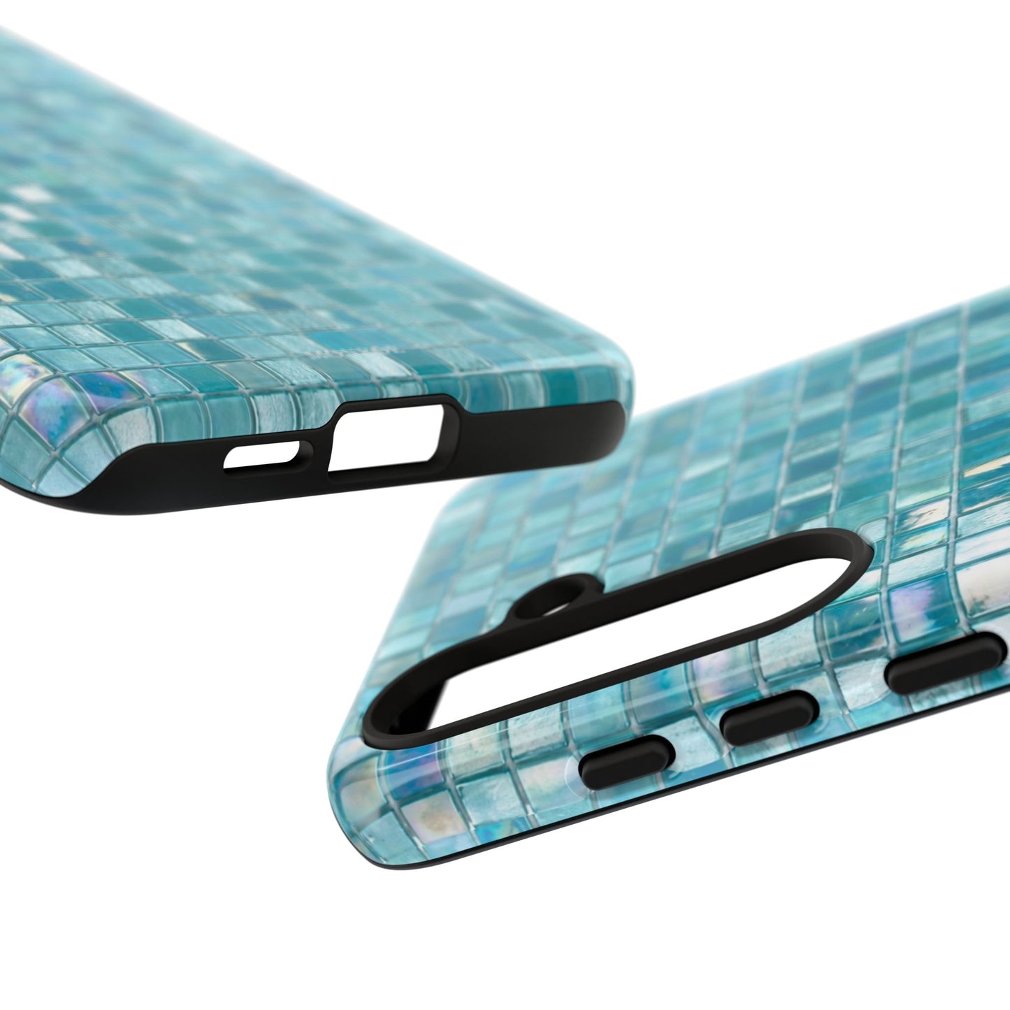 Hot Blue Mosaic Tile Tough Case
