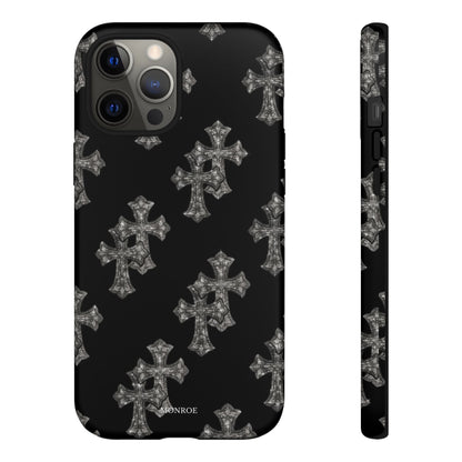 Black Crystal Cross Tough Case