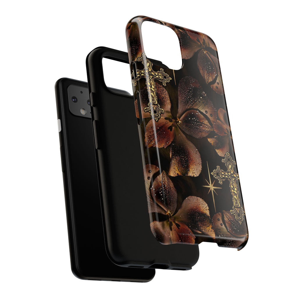 Floral Cross Pattern Tough Case