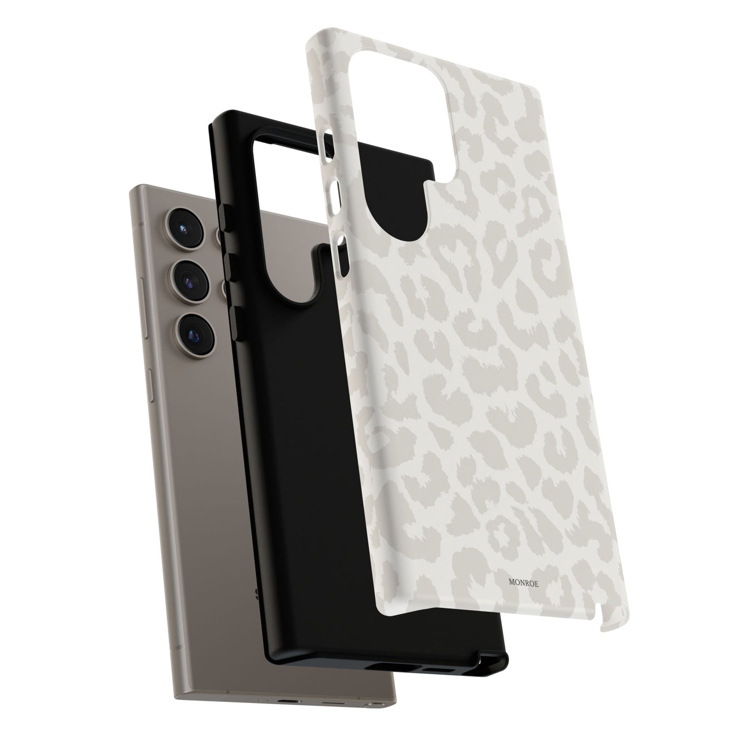 White Leopard Print Tough Case