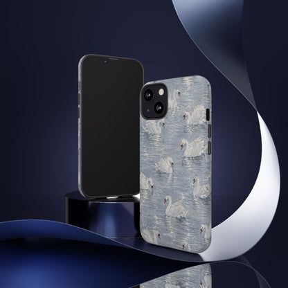 Swan Pattern Tough Case