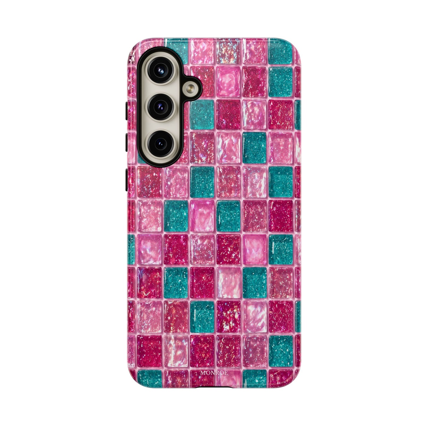 Pink Teal Mosaic Tough Case