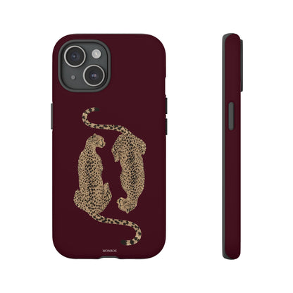 Burgundy Cheetah Tough Case