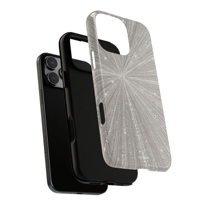 Sparkling Silver Burst Tough Case