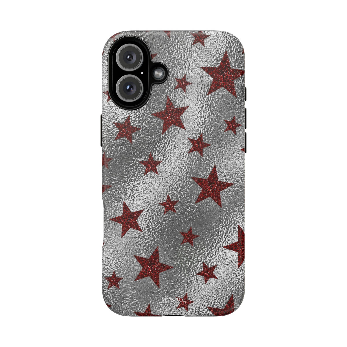 Silver Red Starry Tough Case