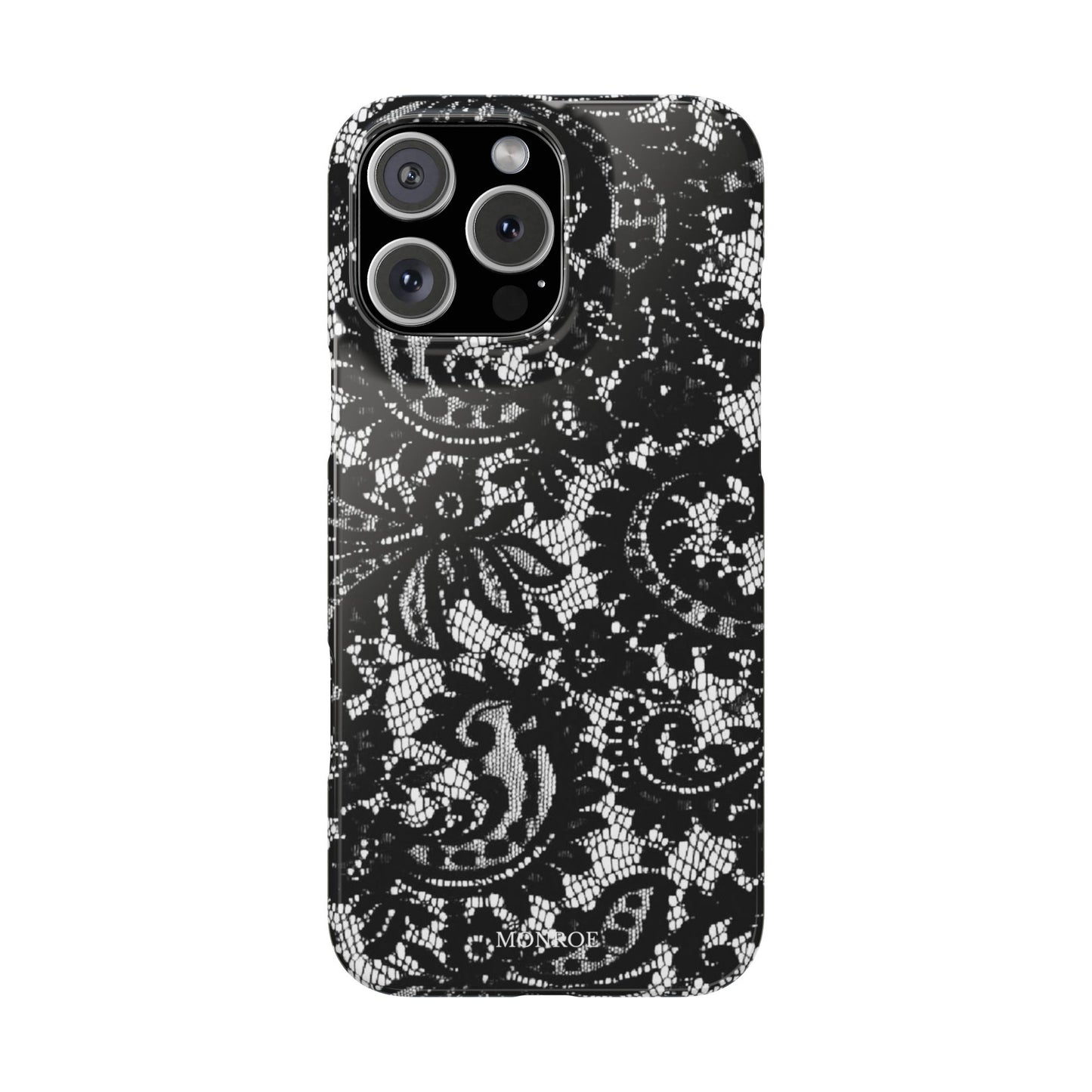 Black Lace Elegant Pattern Case