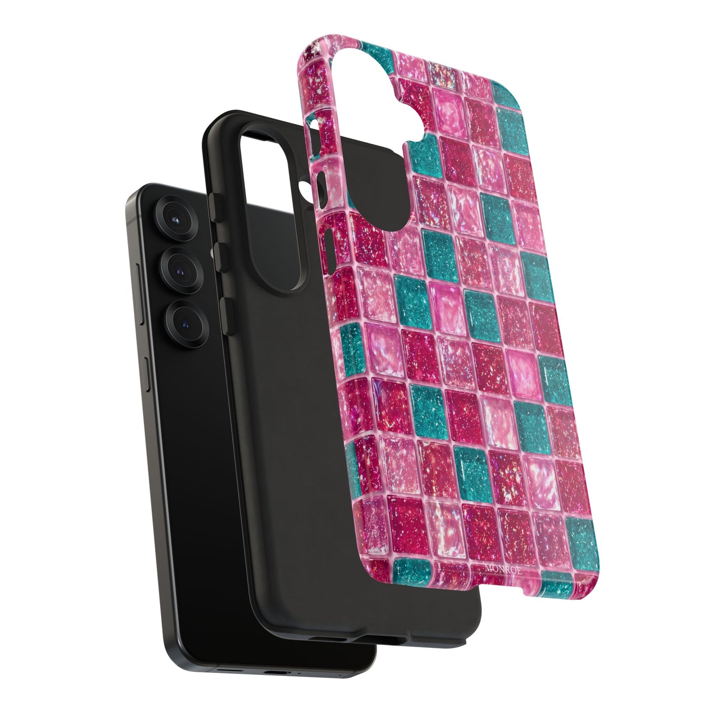 Pink Teal Mosaic Tough Case