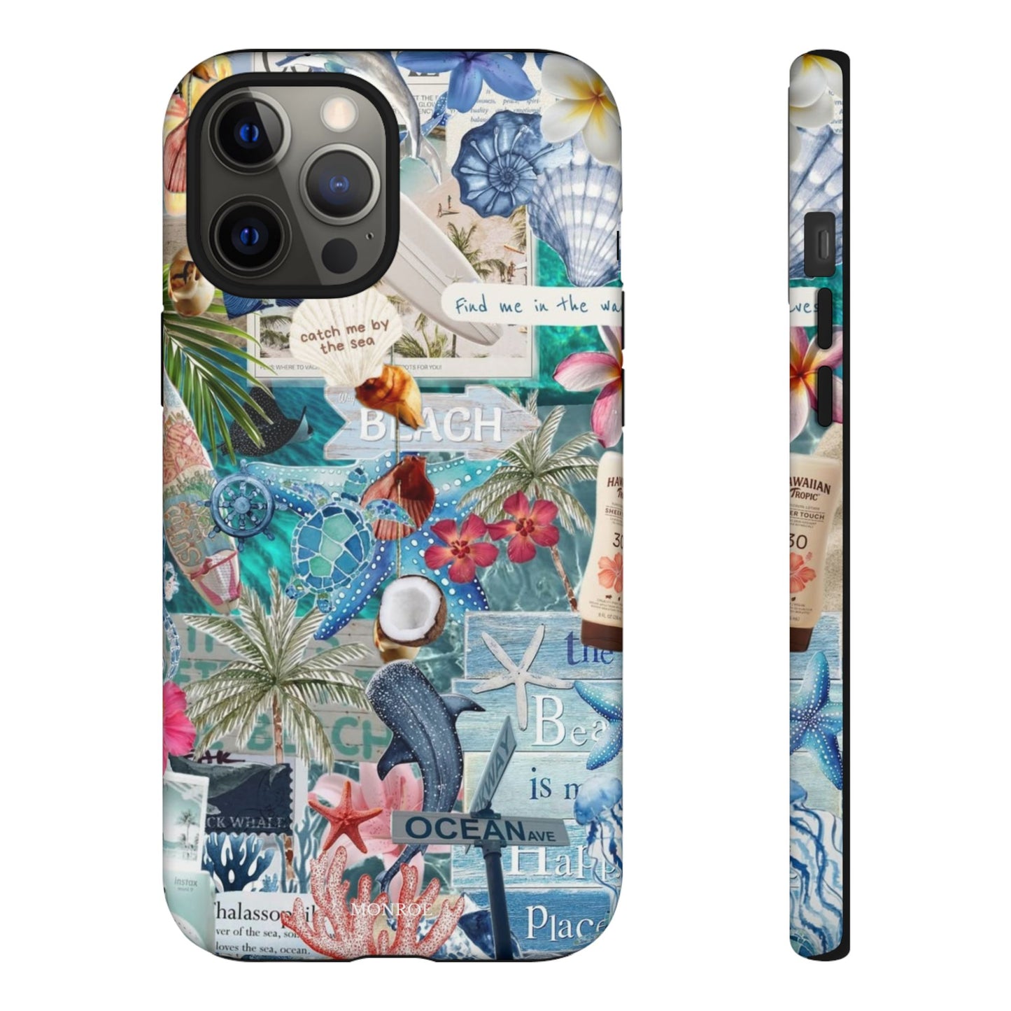 Tropical Beach Collage Tough Case