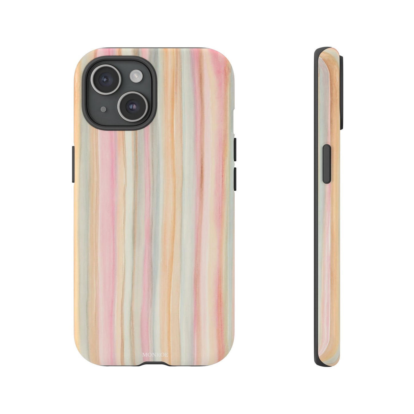 Pastel Watercolor Stripe Tough Case