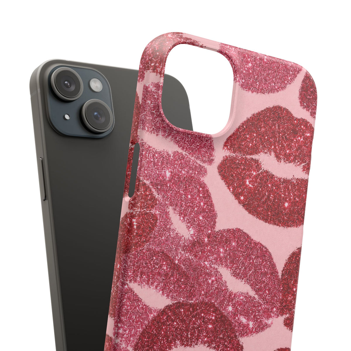 Pink Glitter Kiss Case