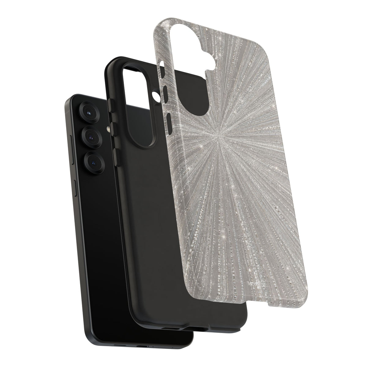 Sparkling Silver Burst Tough Case