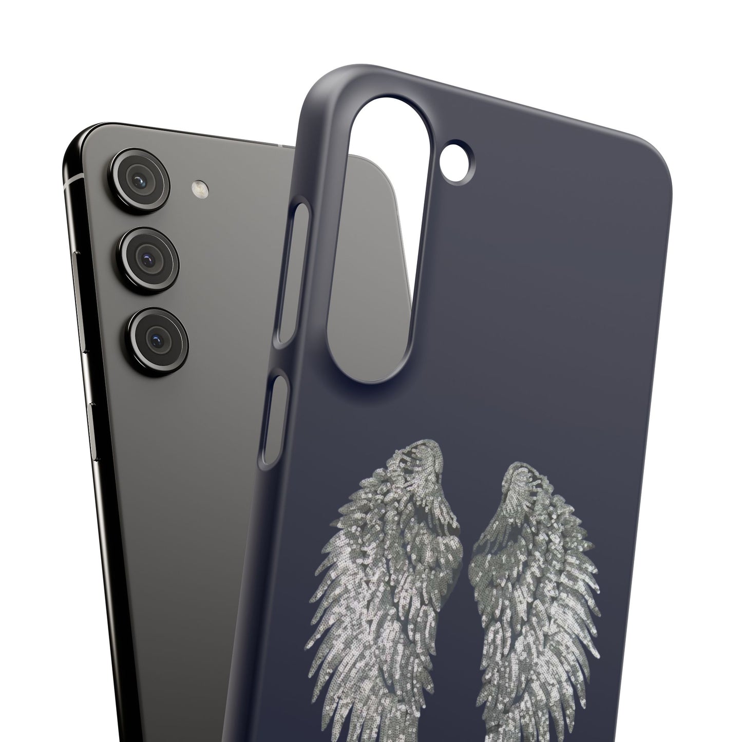 Navy Angel Wings Case