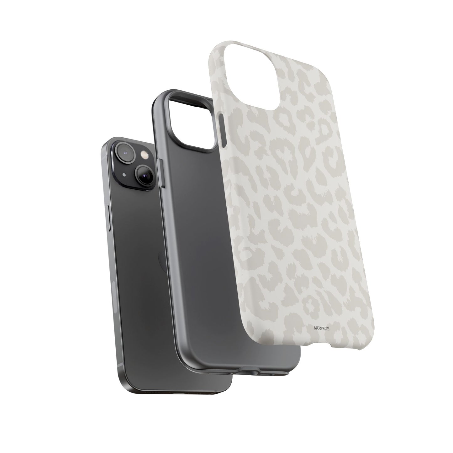 White Leopard Print Tough Case