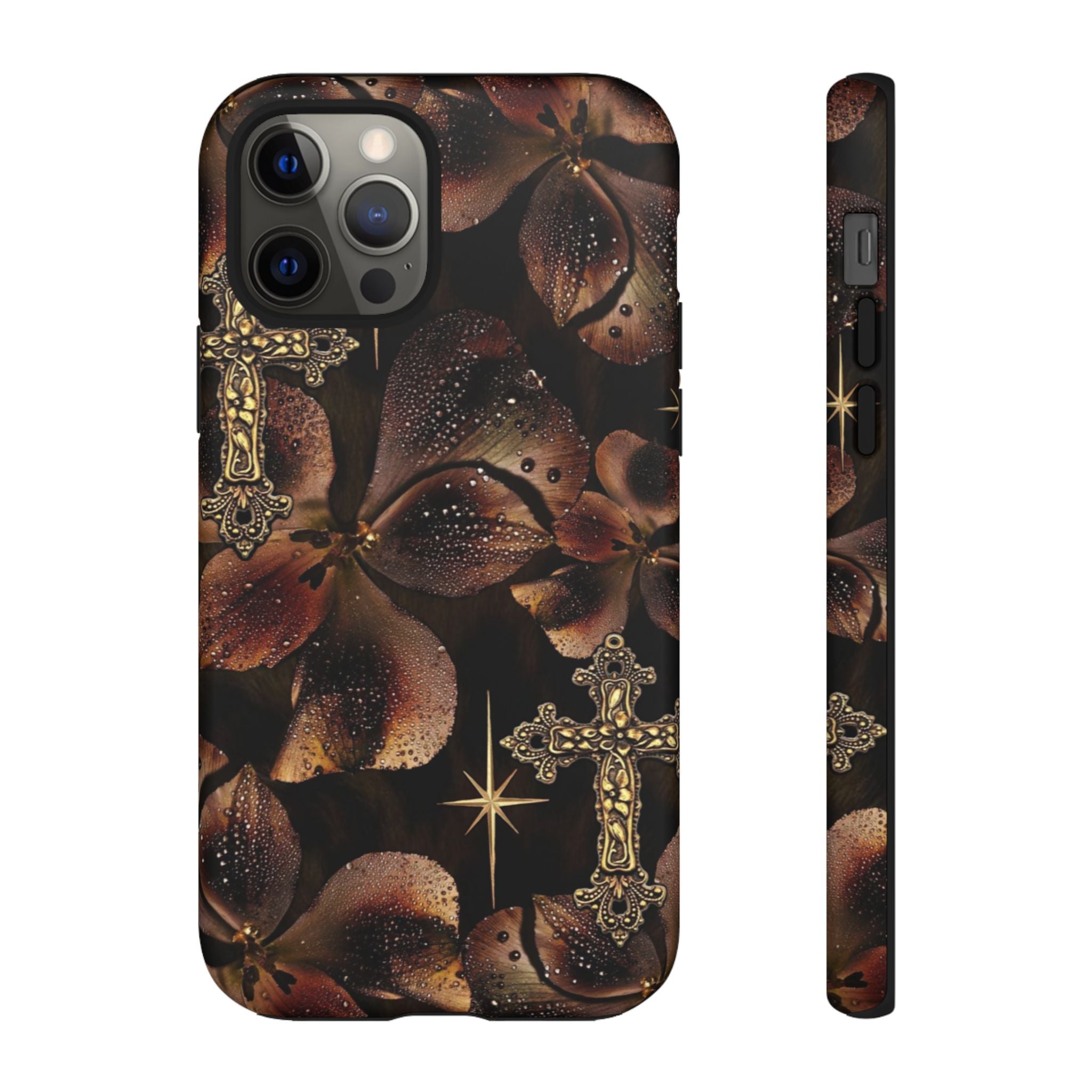 Floral Cross Pattern Tough Case