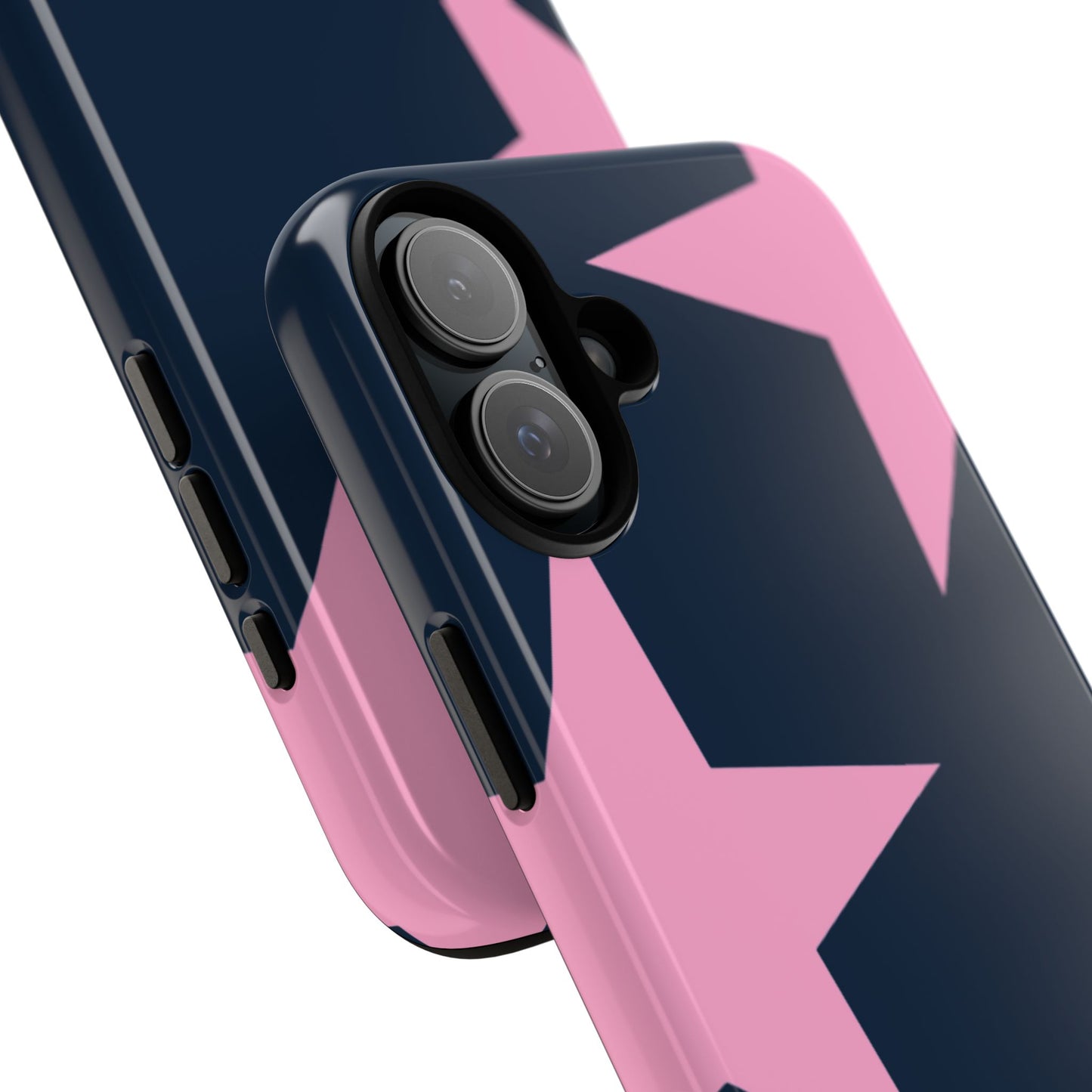 Navy & Pink Star Tough Cover