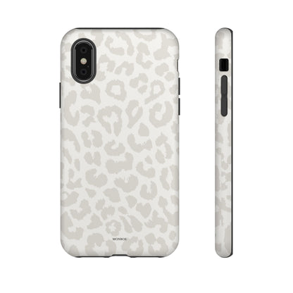 White Leopard Print Tough Case