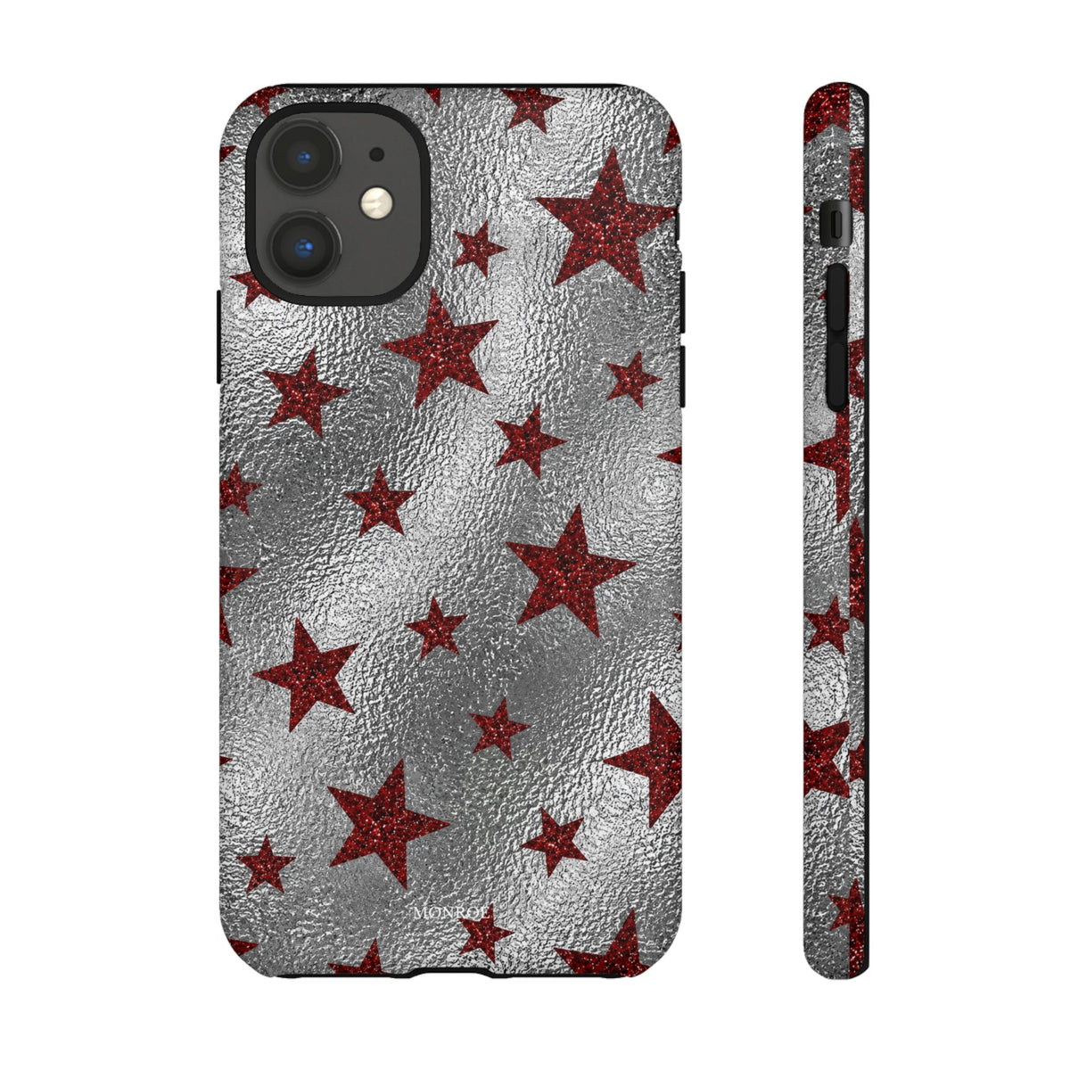 Silver Red Starry Tough Case