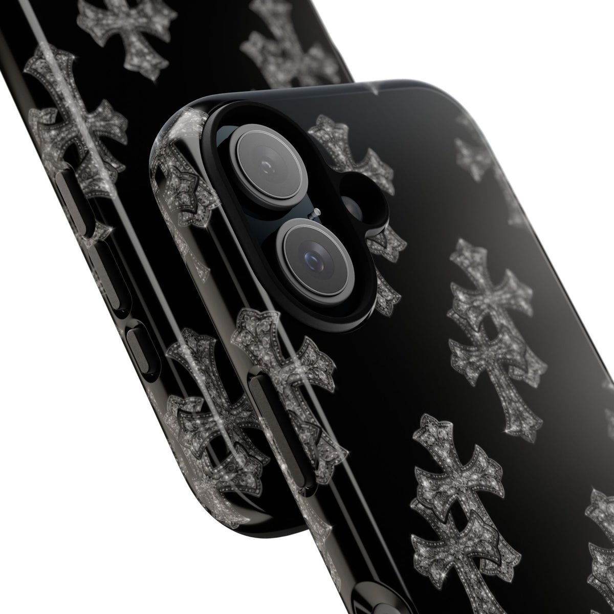 Black Crystal Cross Tough Case