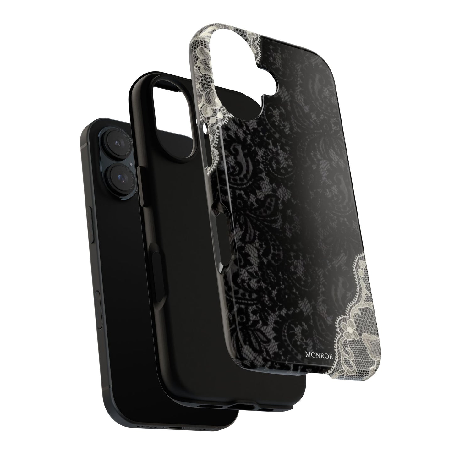 Black & White Edged Tough Case