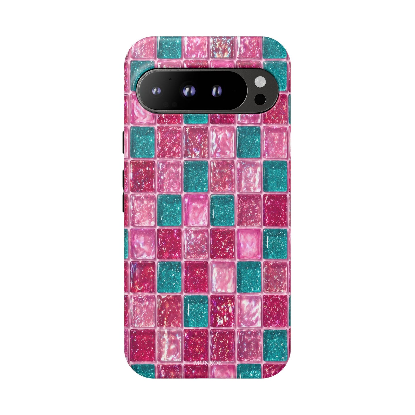 Pink Teal Mosaic Tough Case