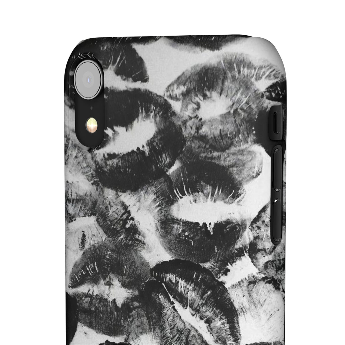 Black & White Kiss Print Case