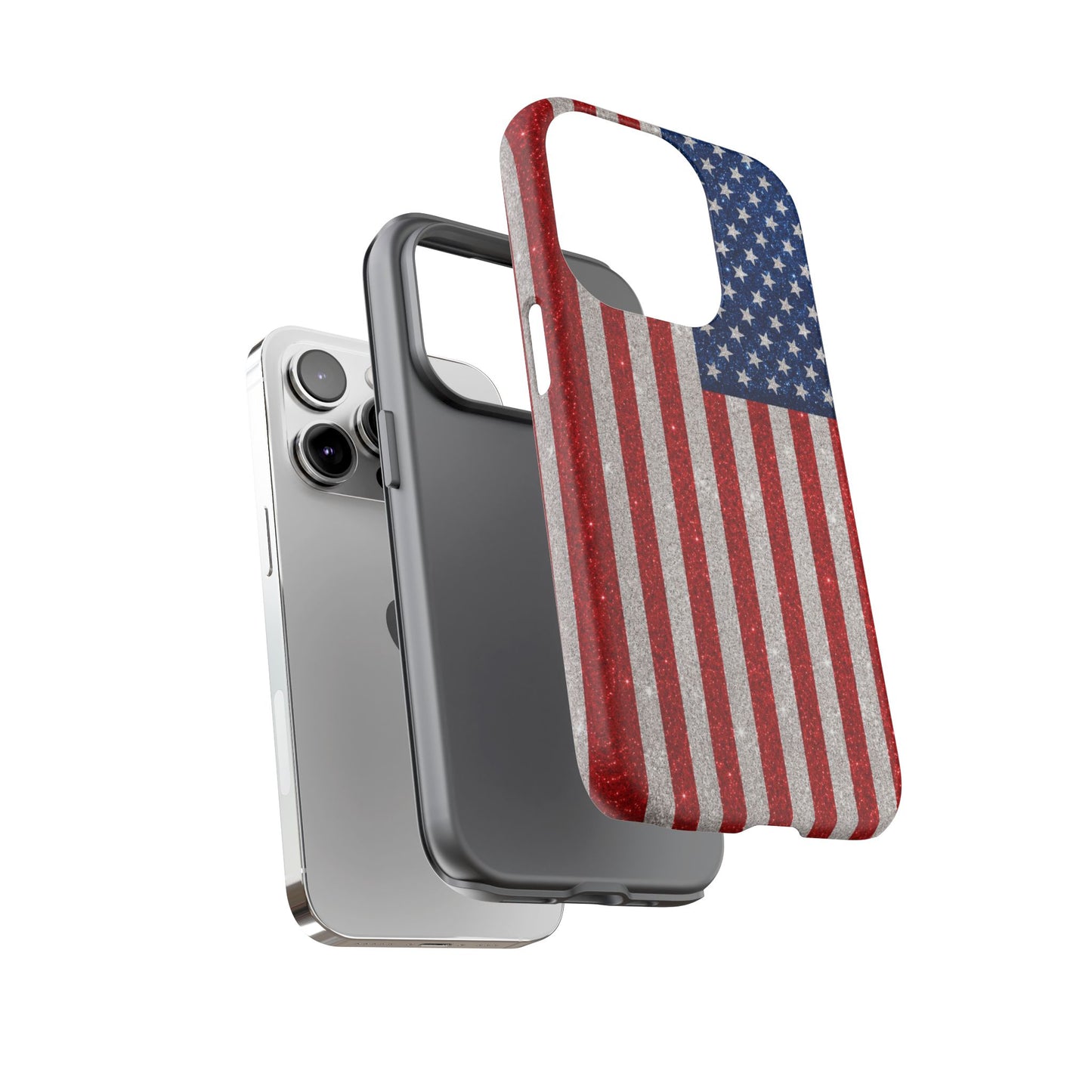 America Glitter Tough Case