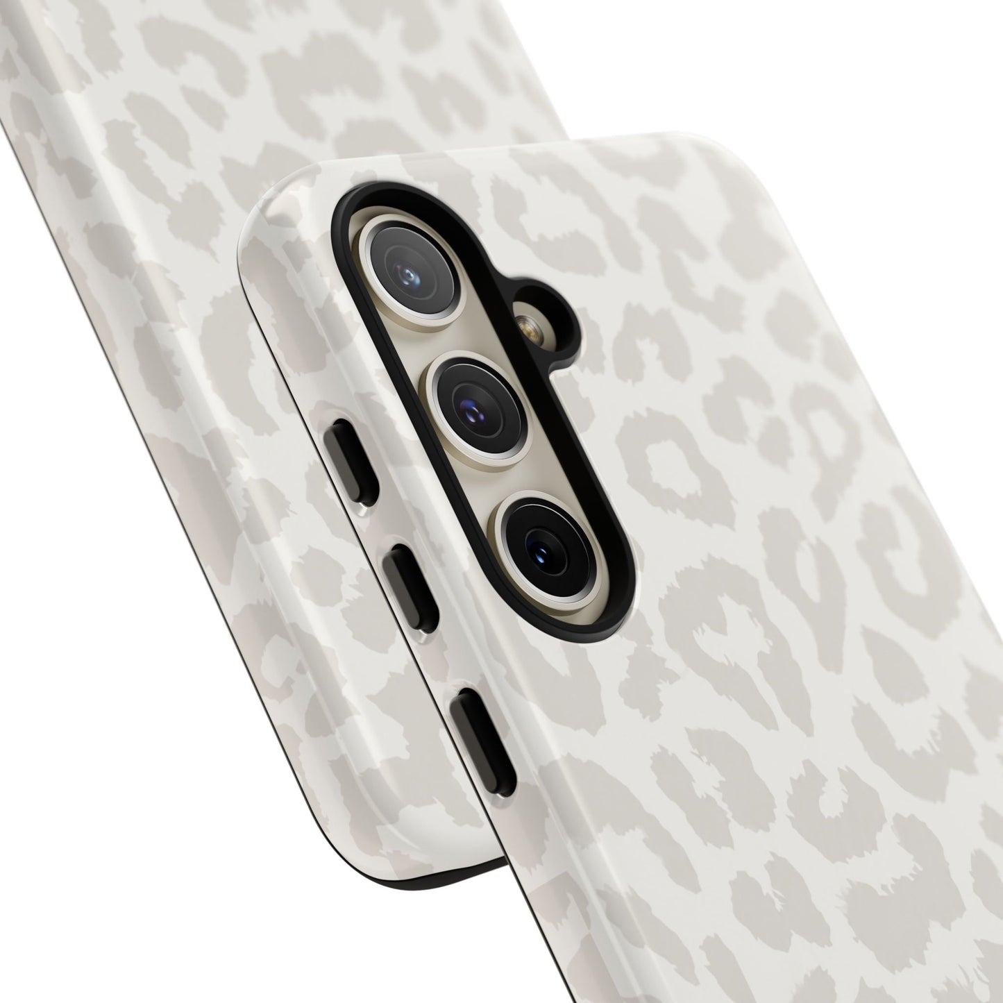 White Leopard Print Tough Case