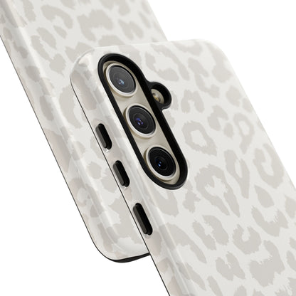 White Leopard Print Tough Case