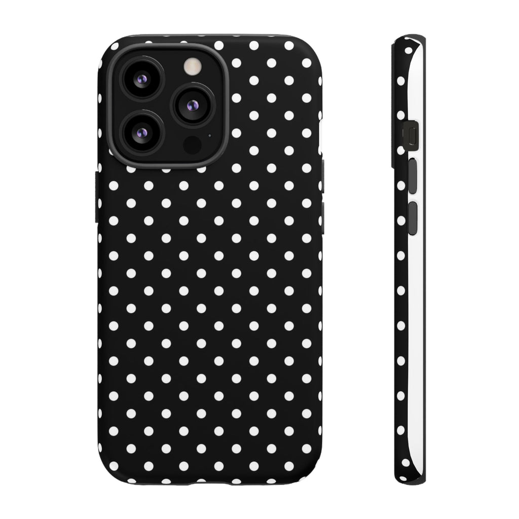Black Polka Dot Phone Case