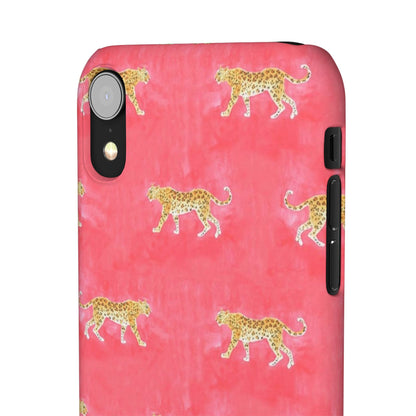 Pink Watercolor Leopard Case