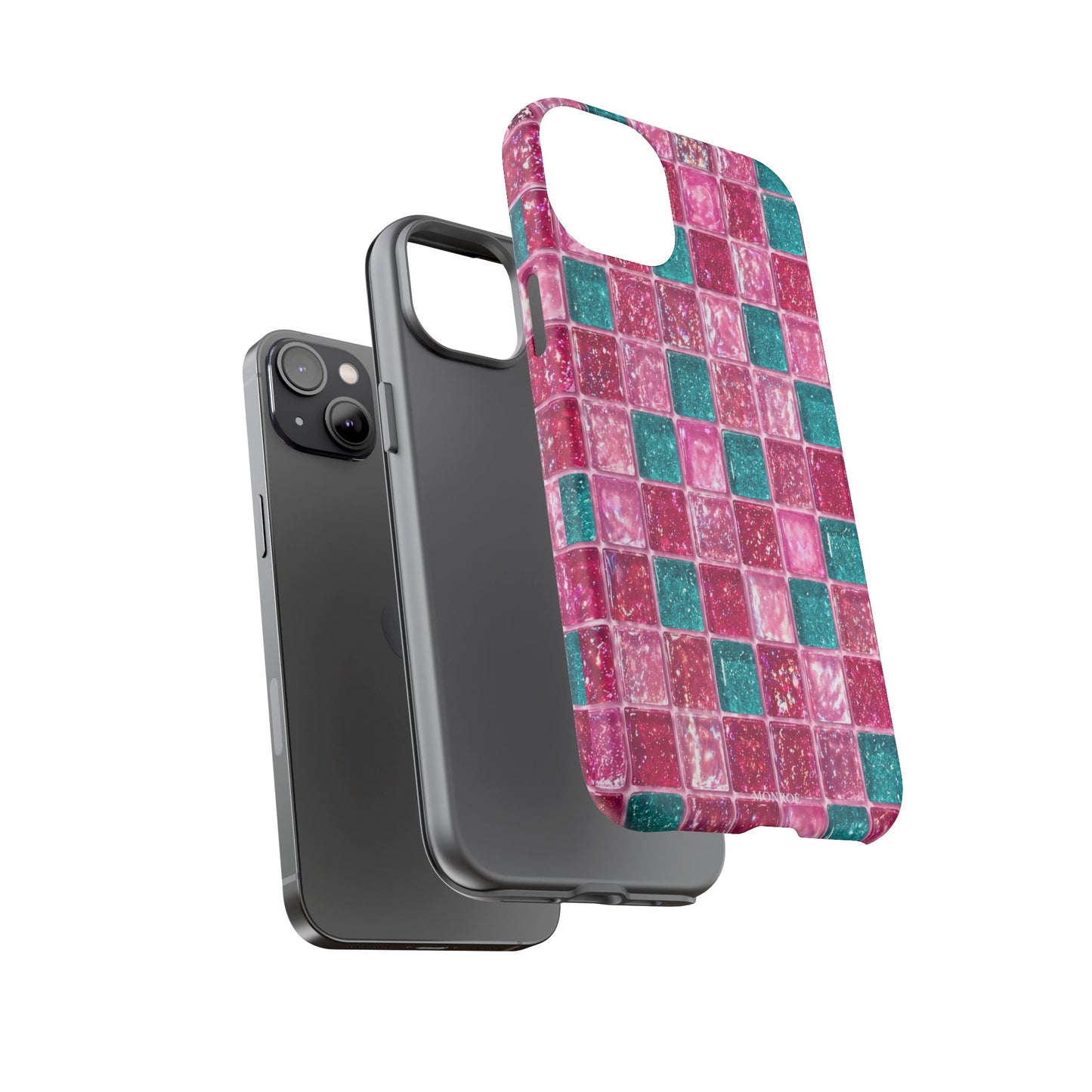 Pink Teal Mosaic Tough Case