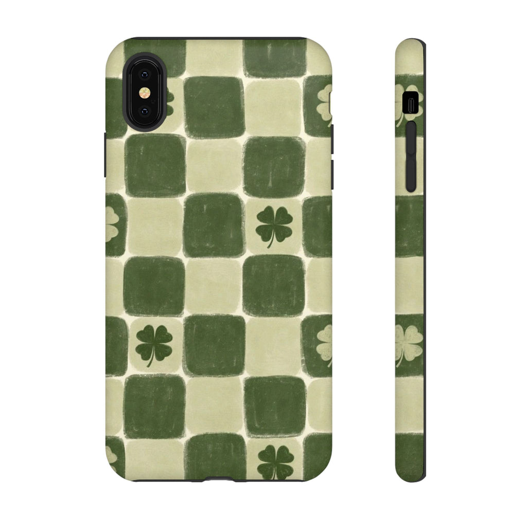 Clover Checker Tough Phone Case