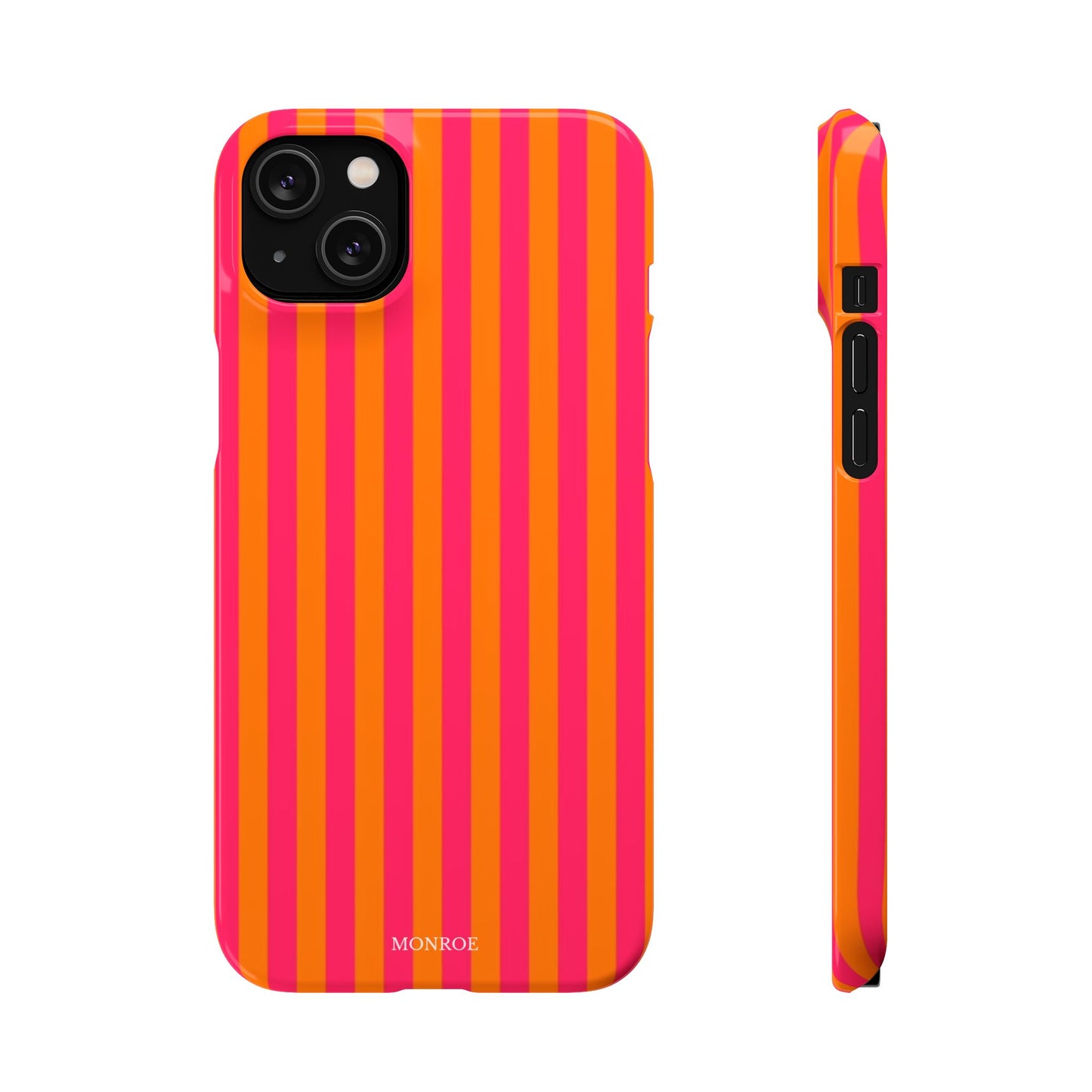Striped Orange & Pink Case