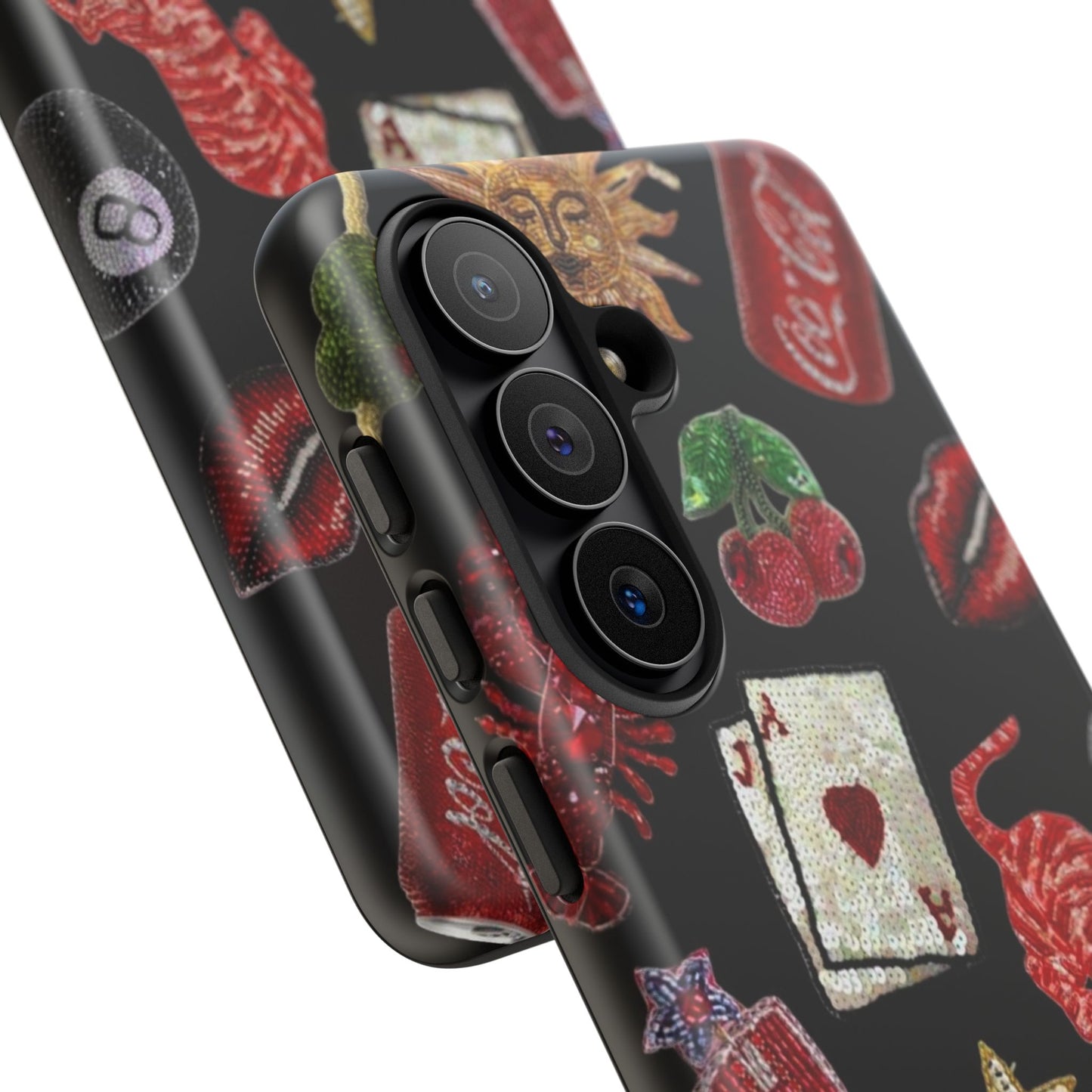 Retro Patch Motif Tough Case