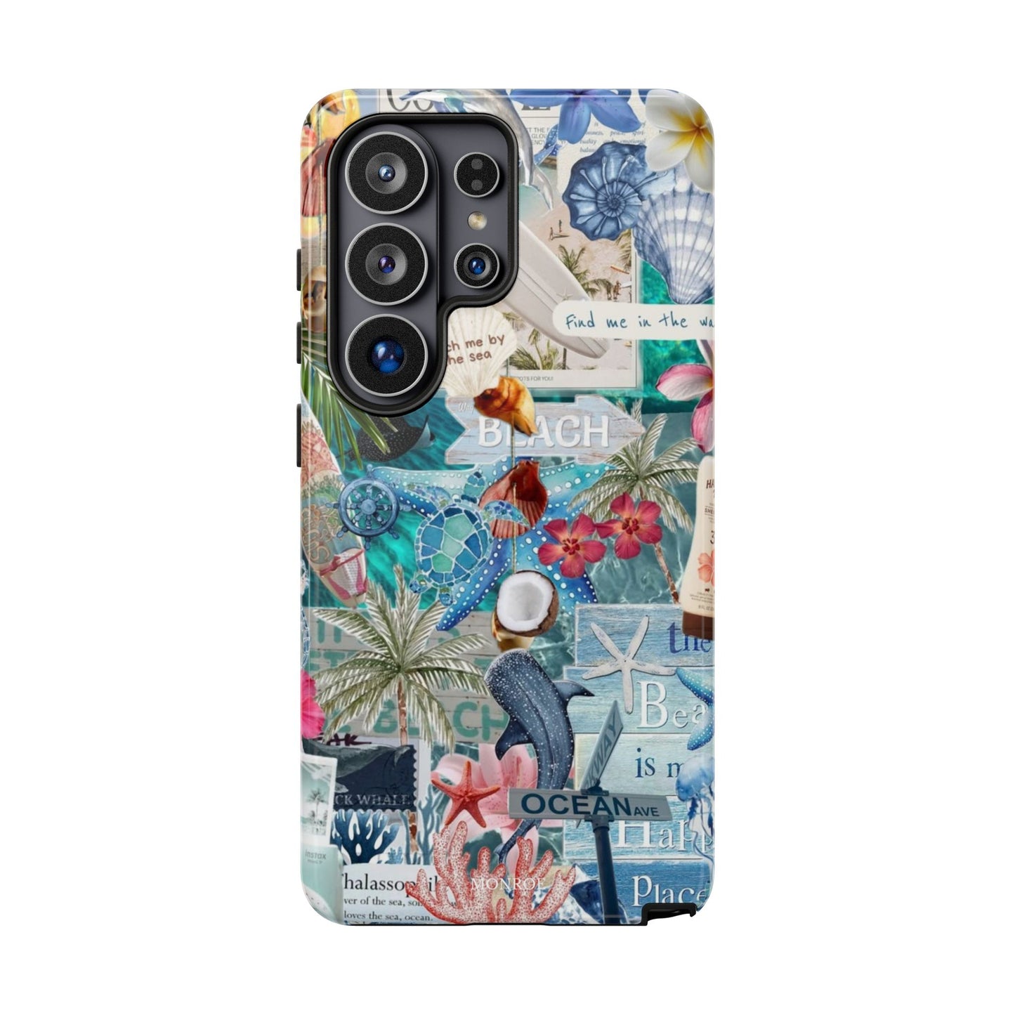 Tropical Beach Collage Tough Case